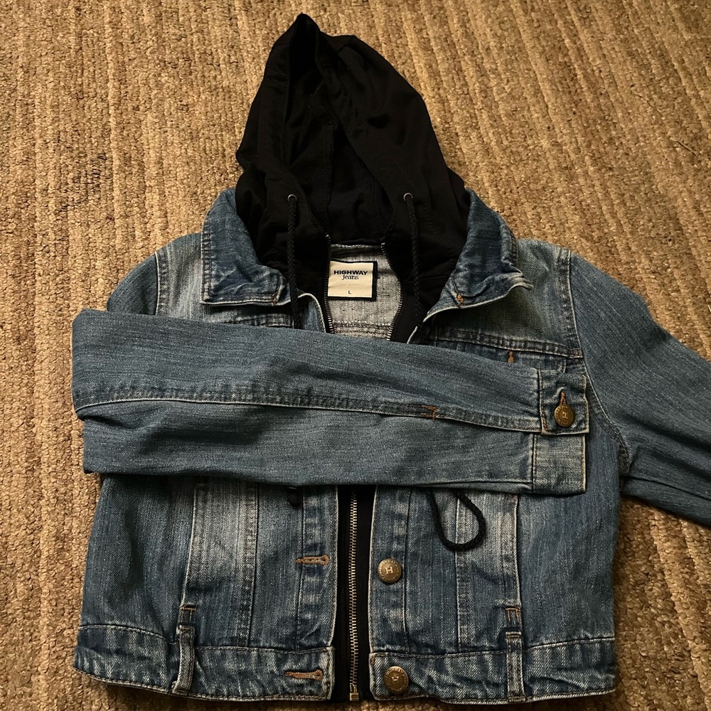 Denim Jacket with Hood